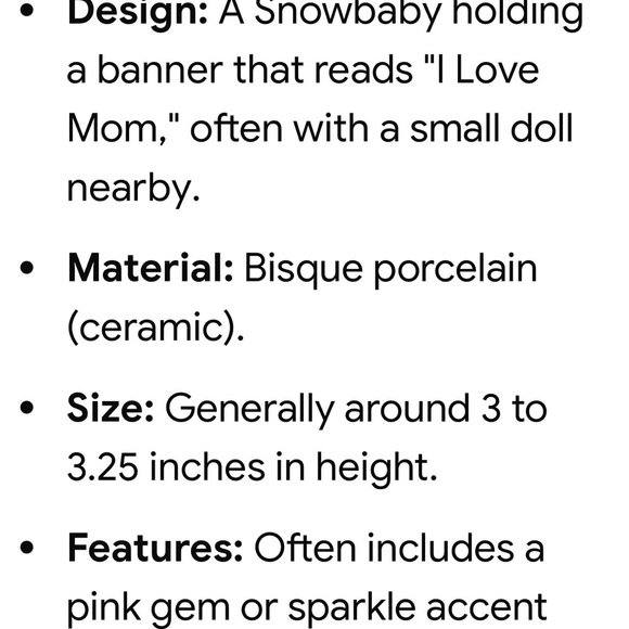 Department 56 I Love Mom Figurine - Cream and White - Picture 3 of 10